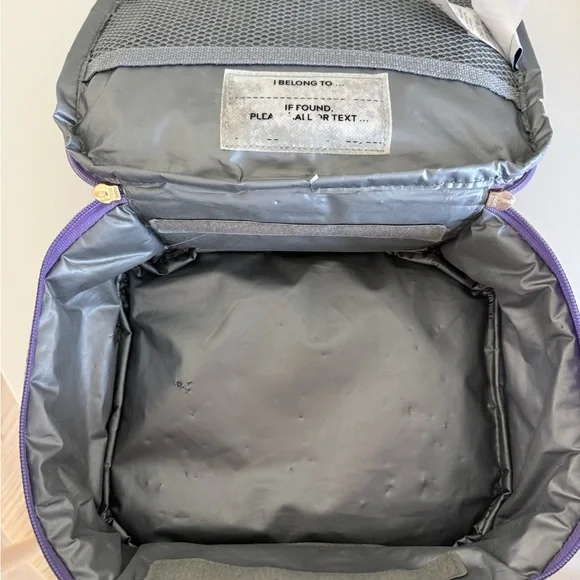 Roller Rabbit Purple Monkey Print Kids Backpack and Lunch bag - Picture 7 of 7